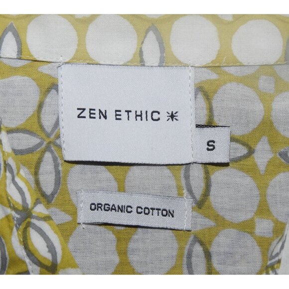 Zen Ethic Button Up Collared Shirt Dress Women's Small - Picture 3 of 8